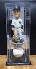 PHIL RIZZUTO SIGNED BASEBALL, COOPERSTOWN COLLECTION BOBBLEHEAD IN CUSTOM CASE