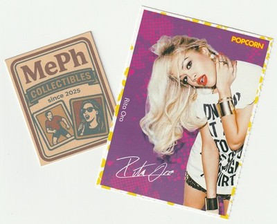 Rita Ora/ Daniele Negroni Autograph Card 2014 Popcorn German Music Casting