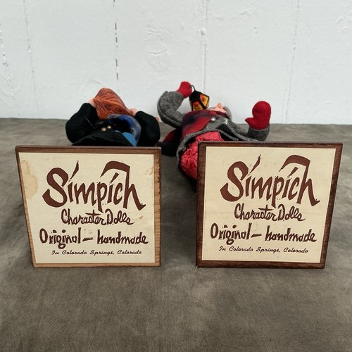 Vintage SIMPICH FIGUR PUPPEN 2er Set LATERNENMANN und FIDDLE FELLOW - Bild 2 von 6