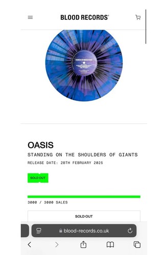 Oasis Standing on The Shoulders of Giants - Blood Records Vinyl Limited /3000🔥 - Picture 6 of 6