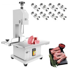 1000W Commercial Bone Bandsaw Machine with 8 Blades Frozen Meat Cutter for Farm