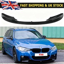 For BMW 3 Series F30 F31 M Sport 12-18 Gloss Black Front Bumper Lip Splitter UK