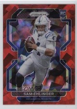 2021 Panini Prizm Rookie Red Ice Prizm Sam Ehlinger #395 12zi