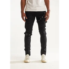 Embellish topi denim