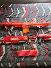 Nerf Mega Haul With 4 Blasters And Darts All Used But Great Condition