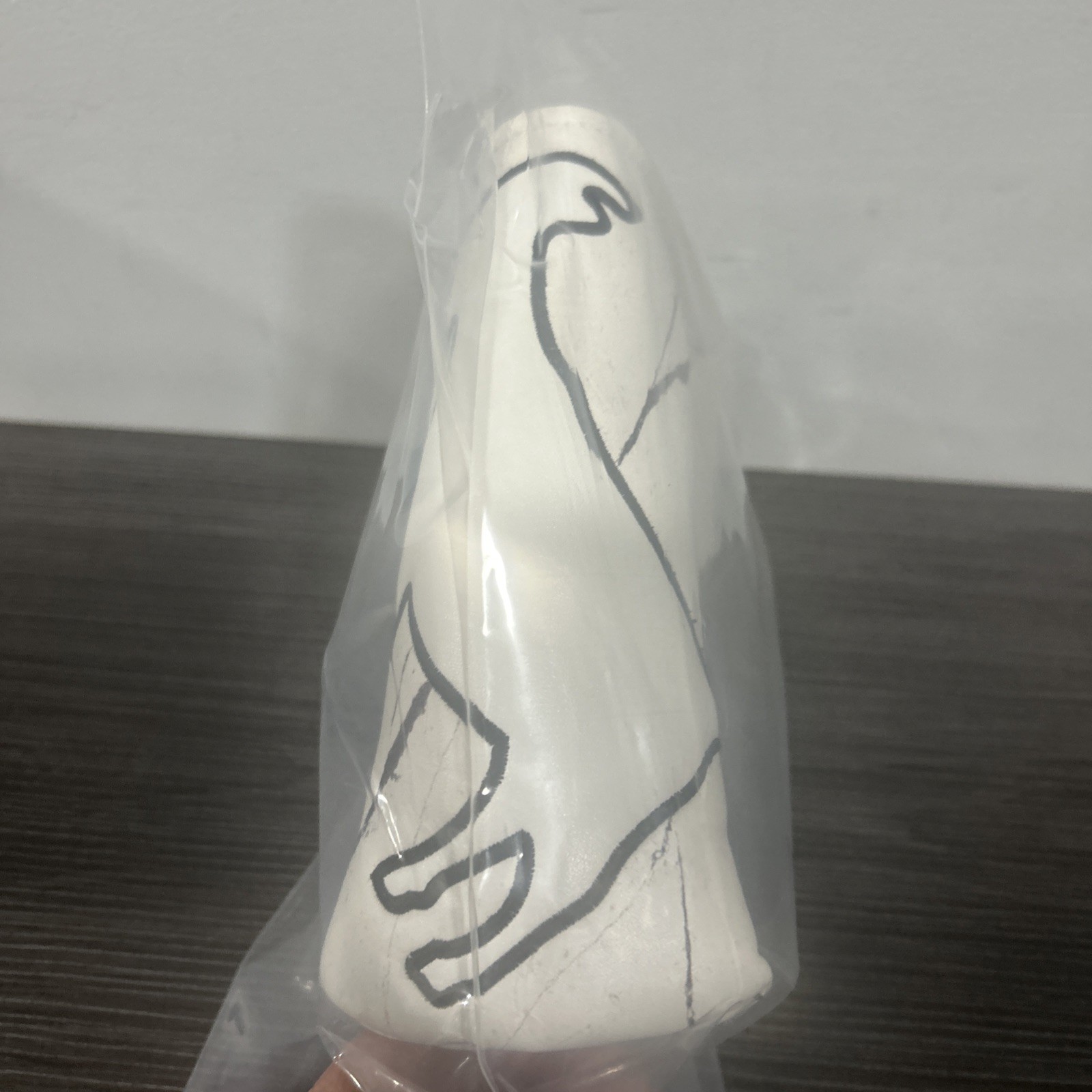 NEW White Marble Blade Putter Head Cover w/ Magnetic by GOAT