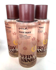VICTORIA'S SECRET PINK VERY VANILLA BODY MIST 8.4 FL OZ EACH 3 