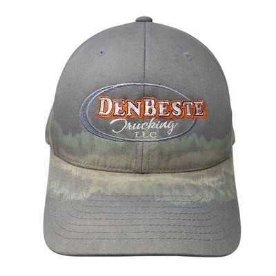 Den Beste Trucking LLC Baseball Cap Gray XL Stretchable 6 Panel Flexfit Yupoong