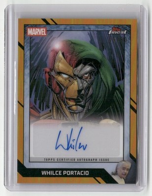 2026 Topps Finest Fantastic Four Whilce Portacio Artist Auto Gold Refractor /50