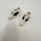VTG Barbie Doll Shoes Classic Oxford Black White Colorblock 90’s B