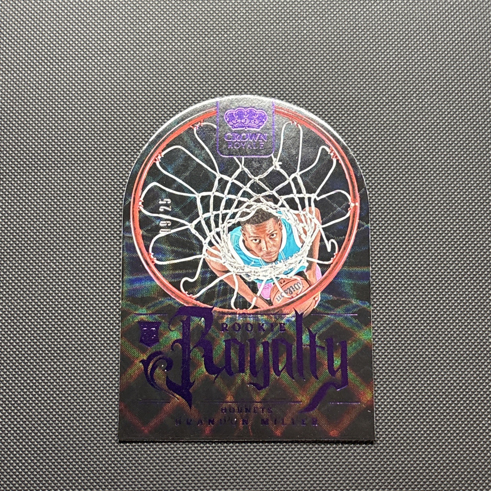 2023-24 Panini Crown Royale #40 Brandon Miller Rookie Royalty Purple /25  