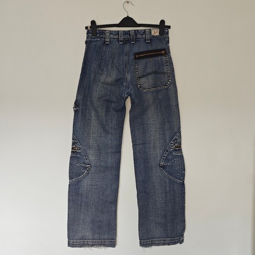 Vintage Armani Jeans Blue Mens W29 L33 Workwear Cargo - Picture 6 of 8