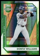 2021 Panini Elite Extra Edition #106 Donta' Williams Status Green #/499