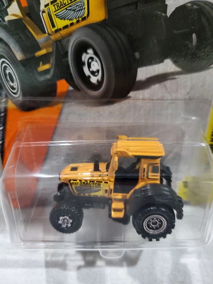 Tractor King #37 caja de cerillas amarilla Foto 3 de 4