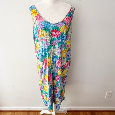 Vintage Jams World Women Parfait Sleeveless Dress XL Beach Tropical Resort