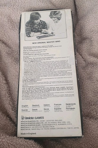 Vintage Invicta Original Master Mind Game 1972 Boxed - Picture 6 of 8