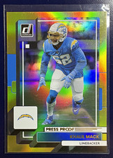Donruss Khalil Mack Press Proof Parallel Los Angeles Chargers NFL Football Card