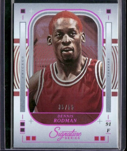 2025 Panini Signature Series Basketball Fuchsia Dennis Rodman #99