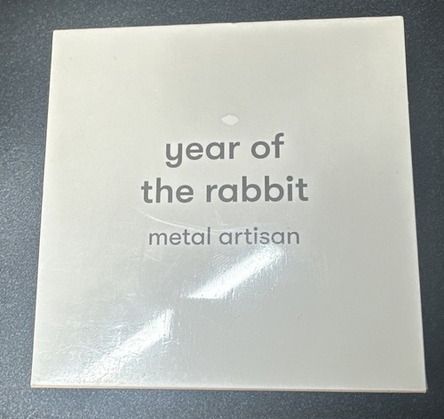 Osume Year Of The Rabbit Metal Artisan Key New & Sealed - Afbeelding 7 van 8
