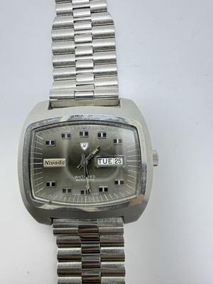 Nivada Antares Automatic Vintage Men's TV Watch Ultra Rare