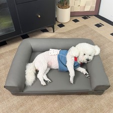 Orthopädisch Hundebett Wasserdicht Hundekissen Hundesofa Kunstleder Matratze 