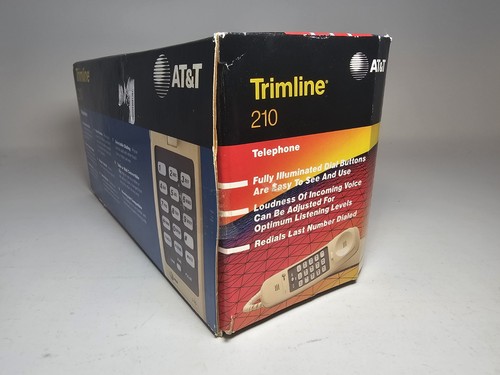 Vintage AT&T Trimline 210 Corded Phone Easy To Use Dialed Buttons Telephone - 第 5/7 張圖片