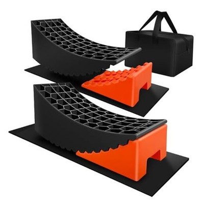  2 Packs RV Leveling Blocks, 6.3'' Max Lift Height, Camper 2 Pack/Raise 4''-6.3''