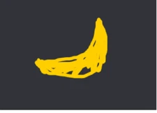 priceless piece of art, drawing of a banana