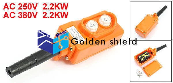 Interruptor de botón colgante grúa polipasto a prueba de lluvia COP-21✦Kd Foto 4 de 4