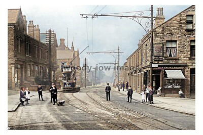 ptc4986 - Yorks - Early Tram No.153 on Upper Town Street in Bramley - Print 6x4 