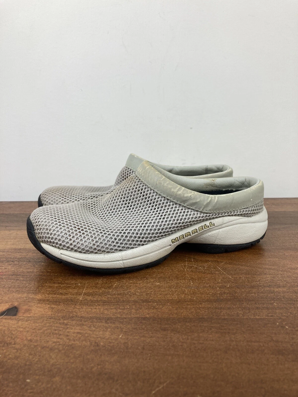 merrell primo breeze ii silvermist mesh slide mule sneaker shoes
