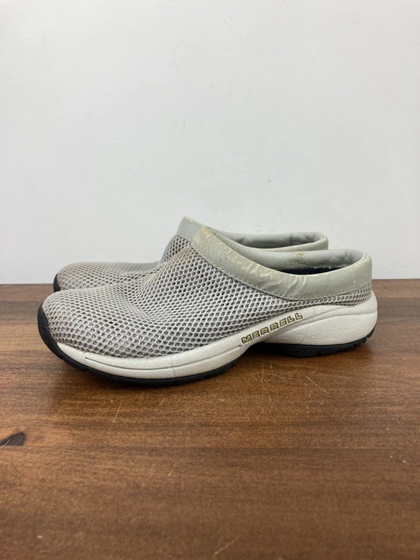 merrell primo breeze ii silvermist mesh slide mule sneaker shoes