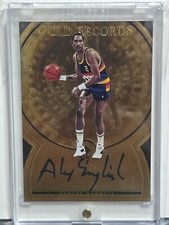 ALEX ENGLISH 2017-18 PANINI OPULENCE GOLD RECORDS AUTO 08/49 HOF