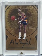 ALEX ENGLISH 2017-18 PANINI OPULENCE GOLD RECORDS AUTO 08/49 HOF