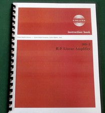 Collins 30S-1 Instruction Manual: W/ 11"X17" Schematic  Protective Covers 