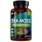 Sea Moss Complex - Irish Sea Moss + Bladderwrack & KSM Ashwagandha 120 Capsules
