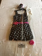 Revolution Black And Pink Ice Skating Costume With Stars Size MC