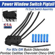 Power Window Dual Switch Pigtail Connector Plug Wire For 80s GM C10 Monte Carlo