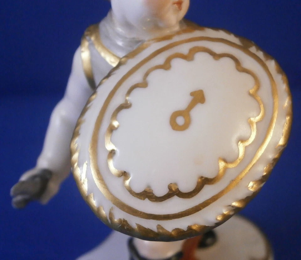 Nymphenburg Porcelain Putto Mars God Figure Figurine Porzellan Figur German - Image 4 of 4