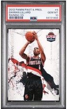 2012-13 Past & Present - Damian Lillard - Raining 3's - Rookie - PSA 10 Gem Mint