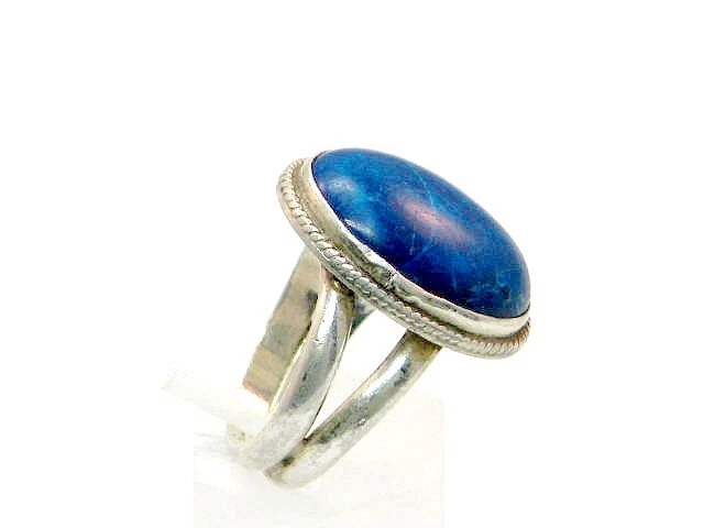 Ring Sterling Silber 975 mit Madagaskar Labradorit Meisterpunze Yücel - Bild 2 von 4