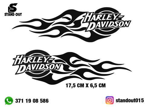 KIT 2 ADESIVI MOTO SERBATOIO PERSONALIZZATI HARLEY DAVIDSON DX SX CUSTOM  TUNING | eBay
