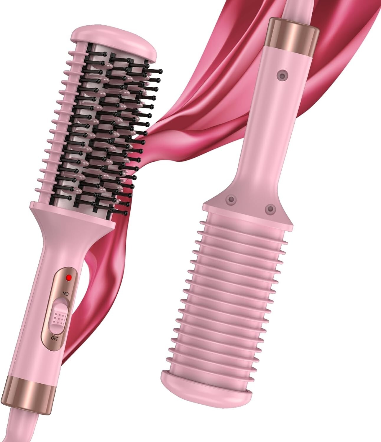 Straightener for Women, Ionic 2-in-1 Straightening & Styling Comb-PINK