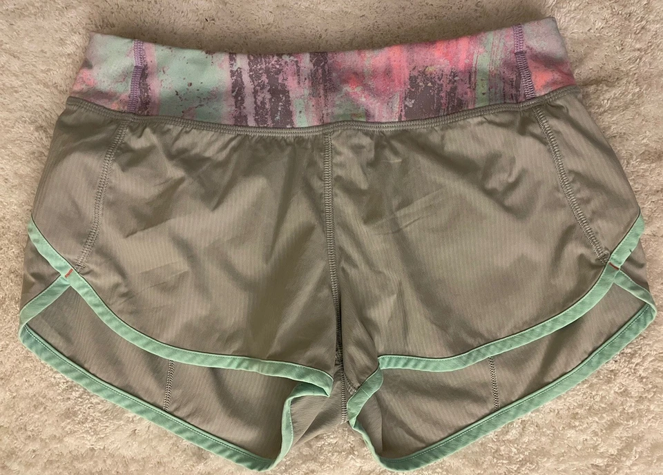 Pantalones Cortos Ivivva by Lululemon Speed Up Niñas Forrados Gris Talla 14 Foto 3 de 4