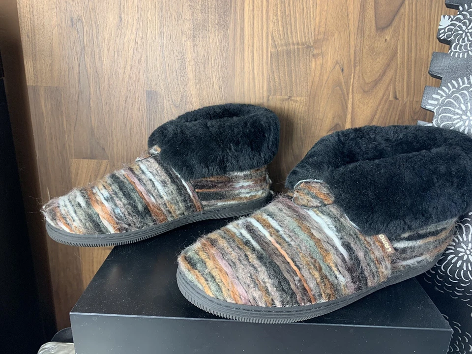 LAMO Slippers Women's 8 Juarez Sheepskin Slip On Fold-over WARM Bootie - Image 3 of 4