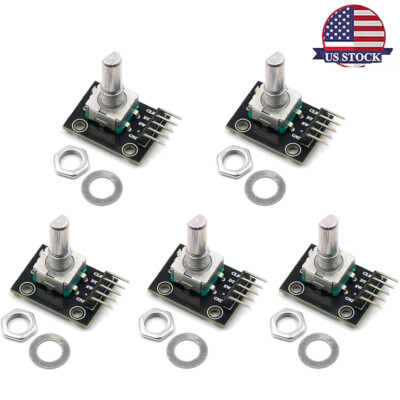 5PCS 360 Degrees Rotary Encoder Module Brick Sensor Development Board For KY-040