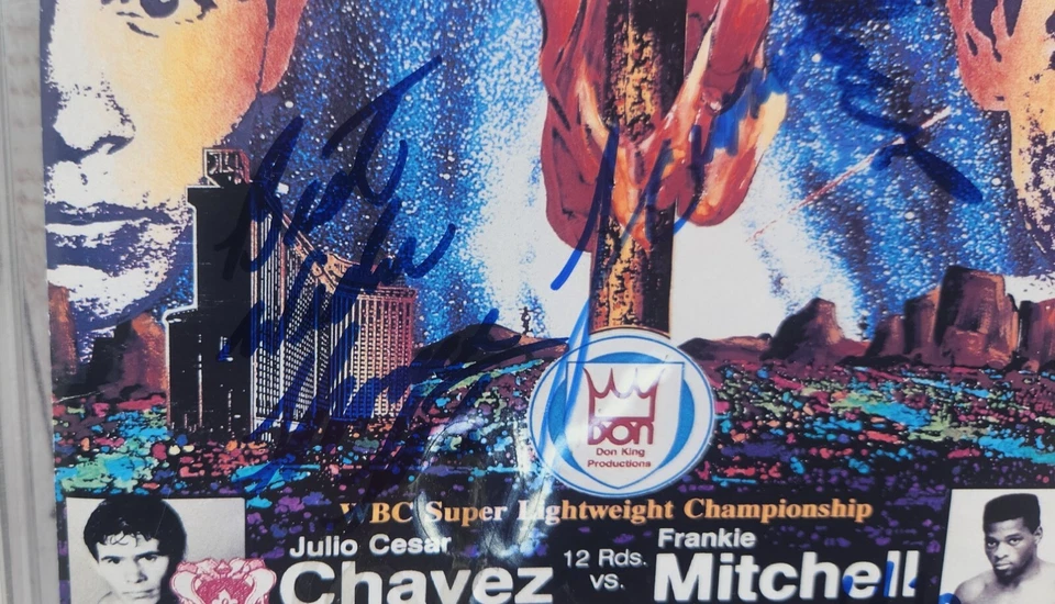 Boxing Program Autographed Julio Chavez Simon Brown Frank Tate Julian Jackson - Image 2 of 4