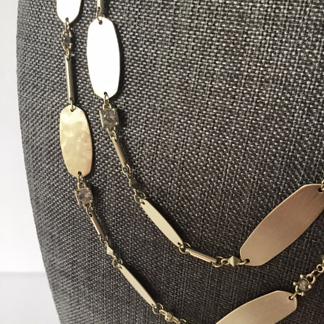 Kendra Scott Claret Long Strand Necklace, Gold Tone, New eBay