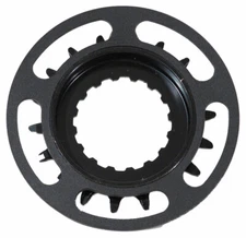 Samox Bosch GEN 2 Steel CNC Chainring with Single Chainguide - 18t Boost, Black