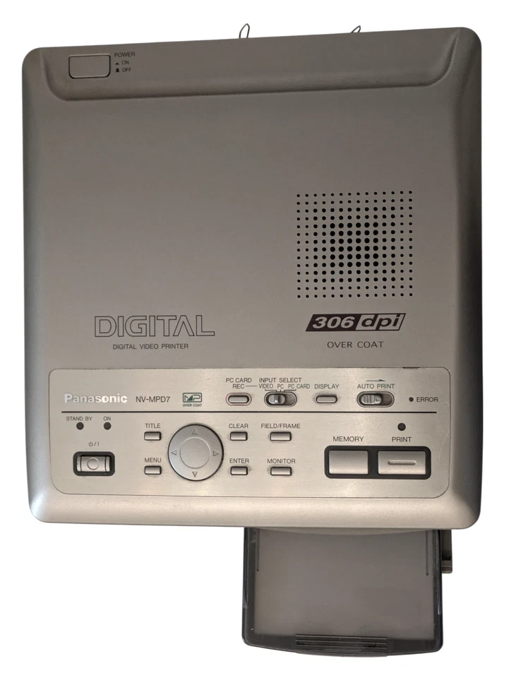 Panasonic NV-MPD7 Video Digital Printer Stampante Termica Fotografica A6 - Immagine 3 di 4